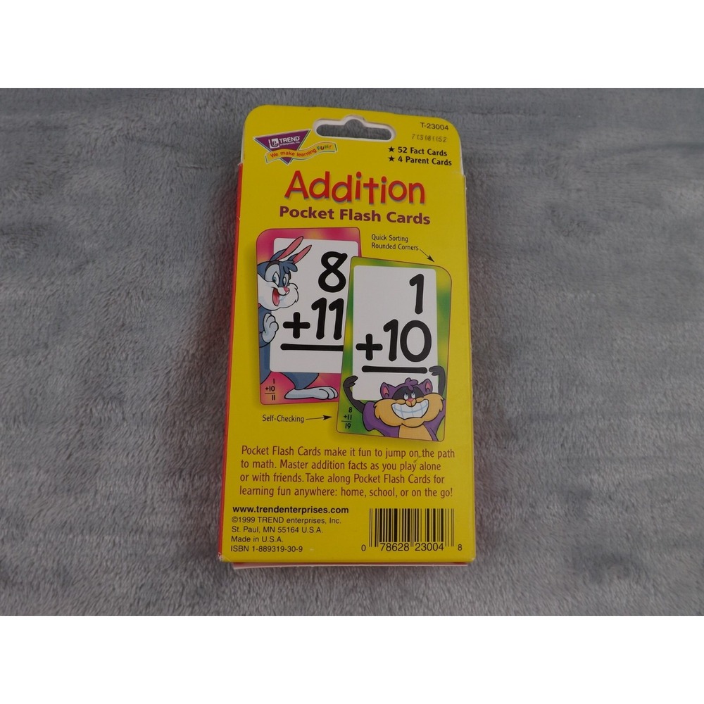 Math Flash Cards Grades Kindergarten - 4th  Set of‎ Four - Picture 7 of 10
